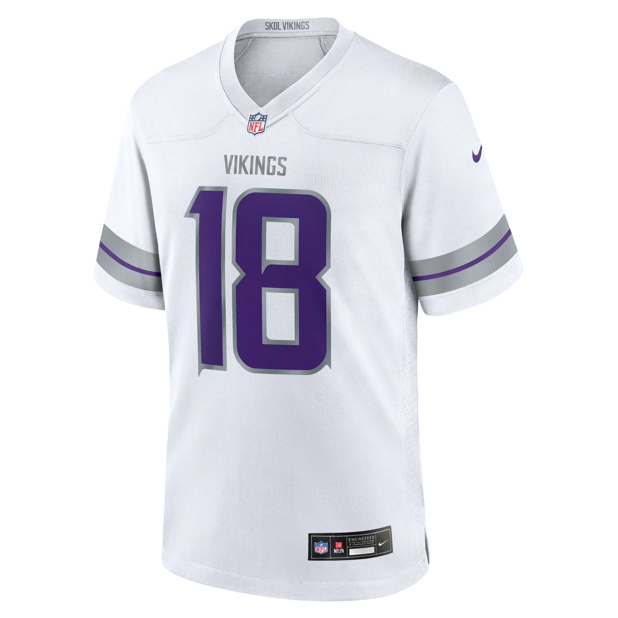 Minnesota Vikings mens nike justin jefferson white minnesota vikings alternate game player jersey Collection | Vikings Online Shop