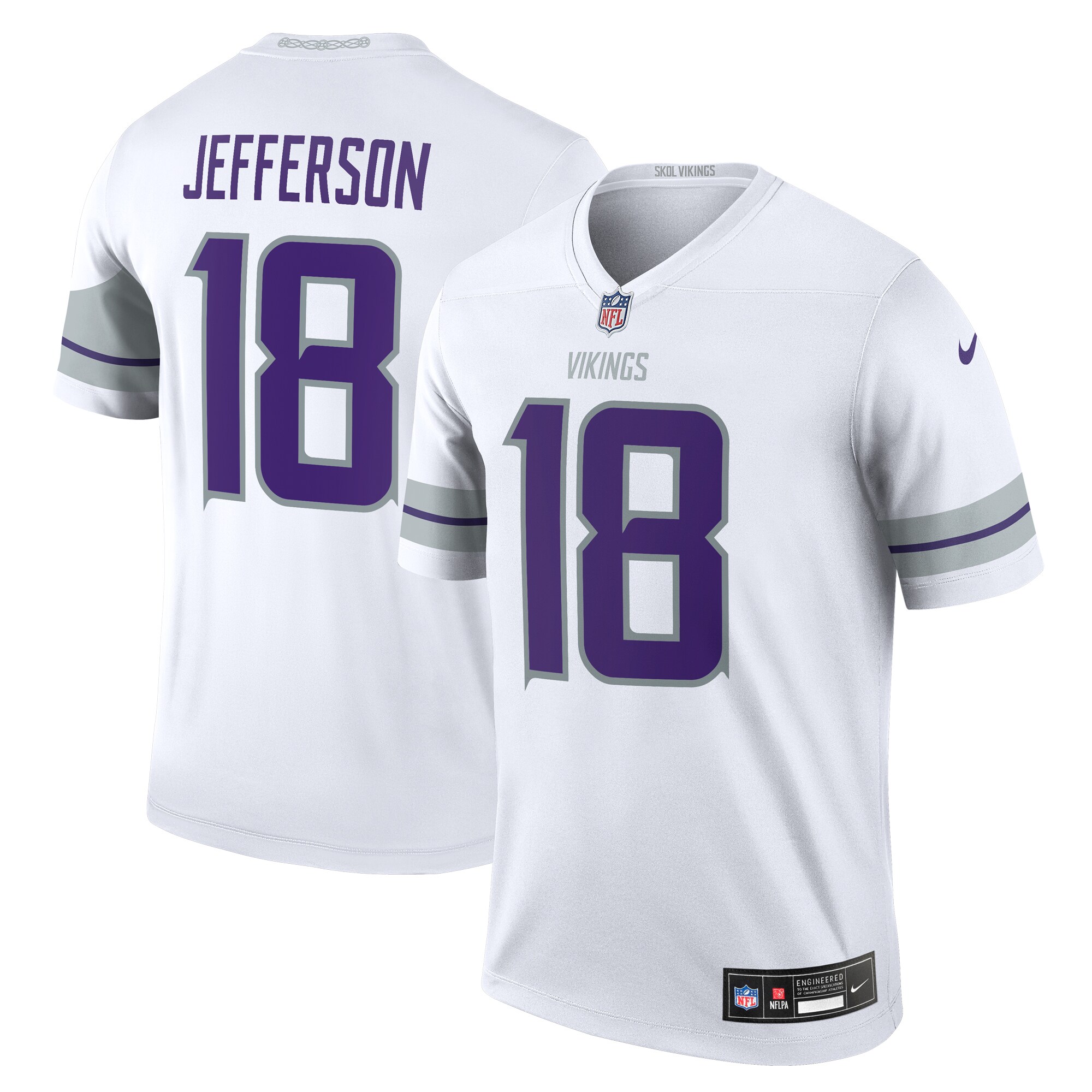 Minnesota Vikings mens nike justin jefferson white minnesota vikings alternate legend player performance top Collection | Vikings Online Shop