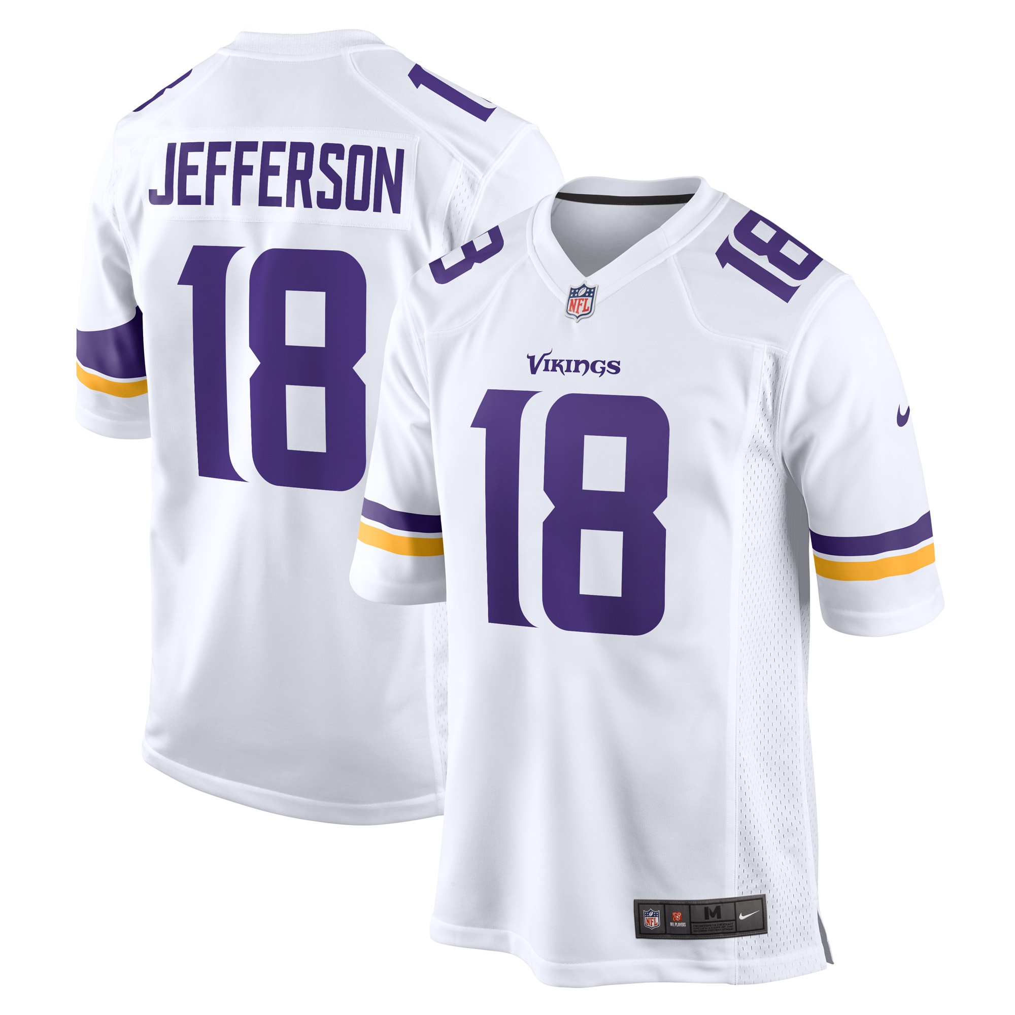 Minnesota Vikings mens nike justin jefferson white minnesota vikings game player jersey Collection | Vikings Online Shop