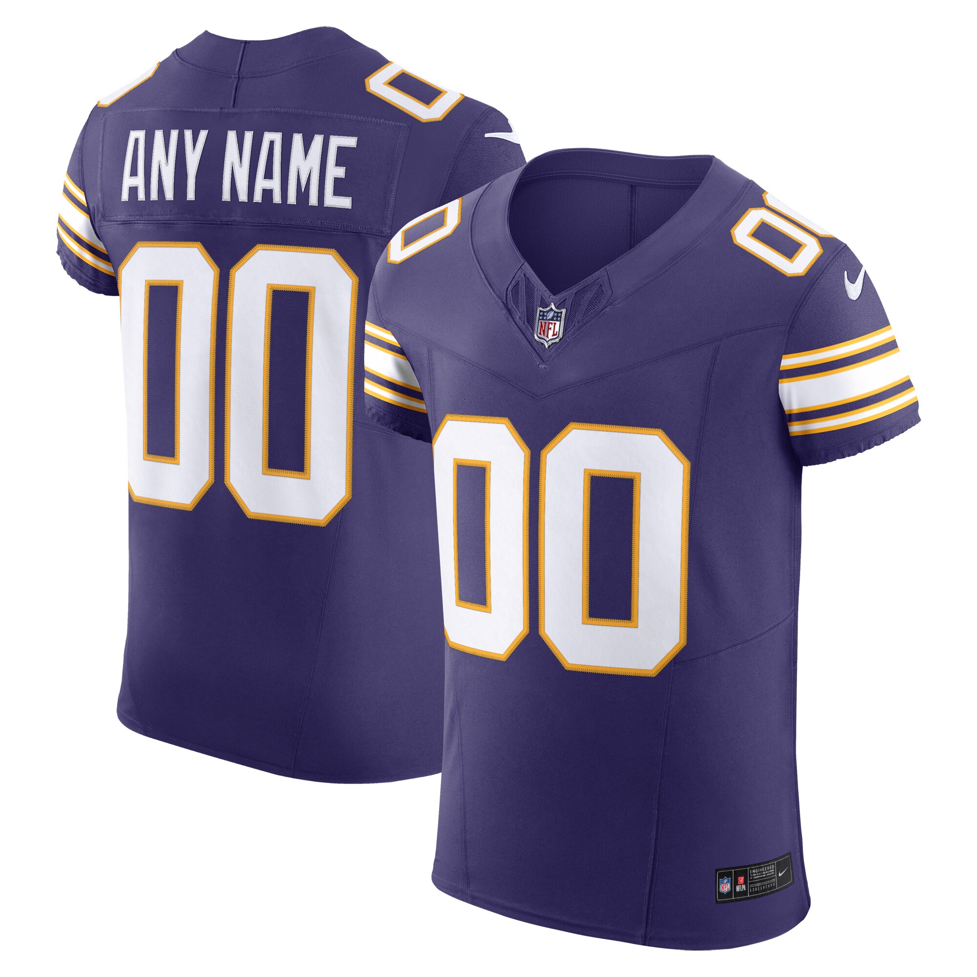 Minnesota Vikings mens nike purple minnesota vikings vapor f.u.s.e. elite custom jersey Collection | Vikings Online Shop