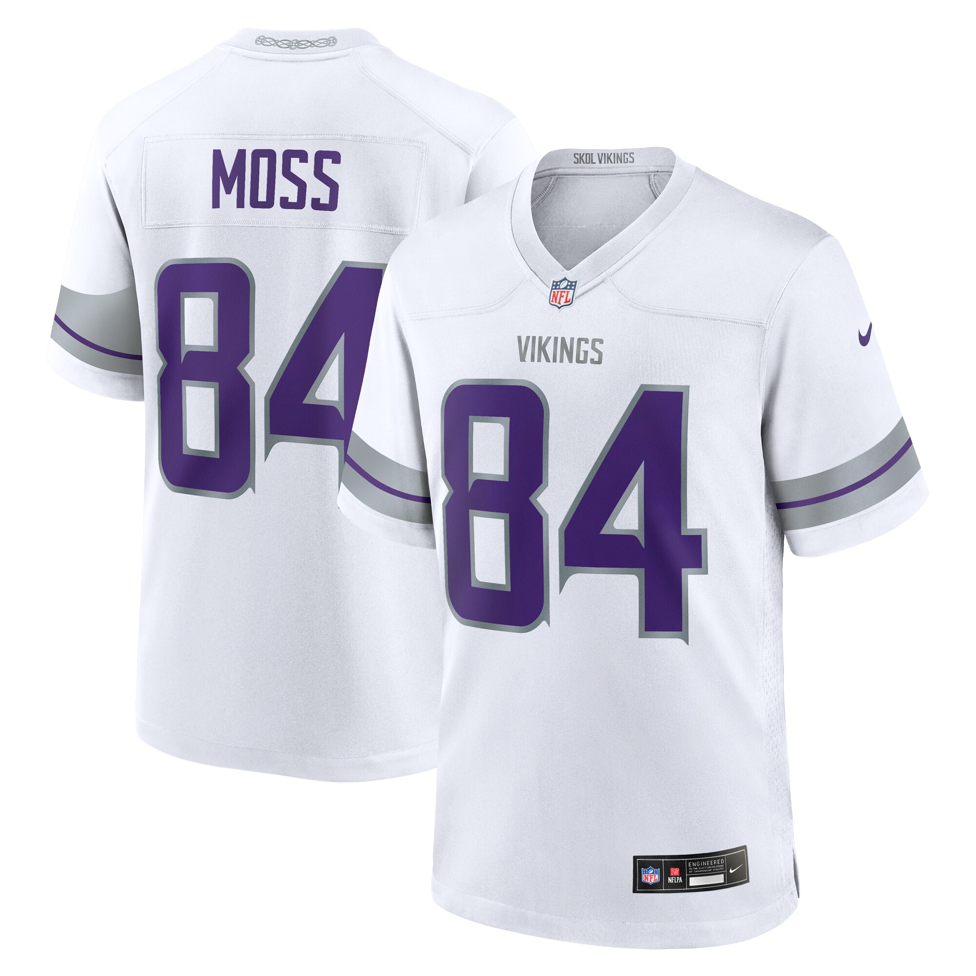Minnesota Vikings mens nike randy moss white minnesota vikings alternate retired player game jersey Collection | Vikings Online Shop