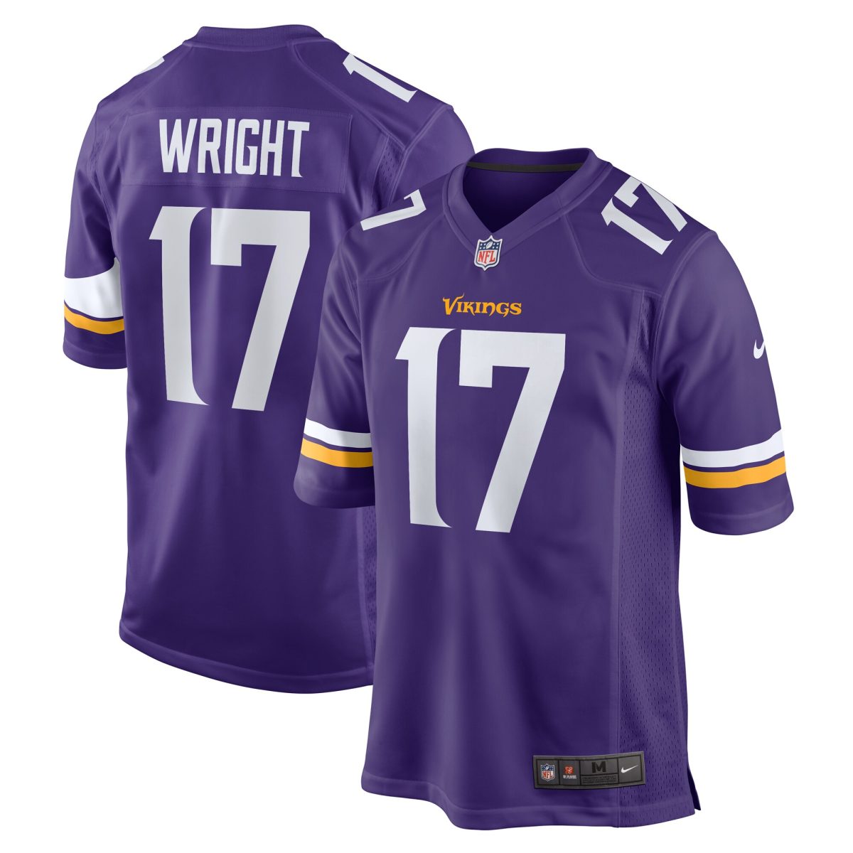 Minnesota Vikings mens nike ryan wright purple minnesota vikings game jersey Collection | Vikings Online Shop