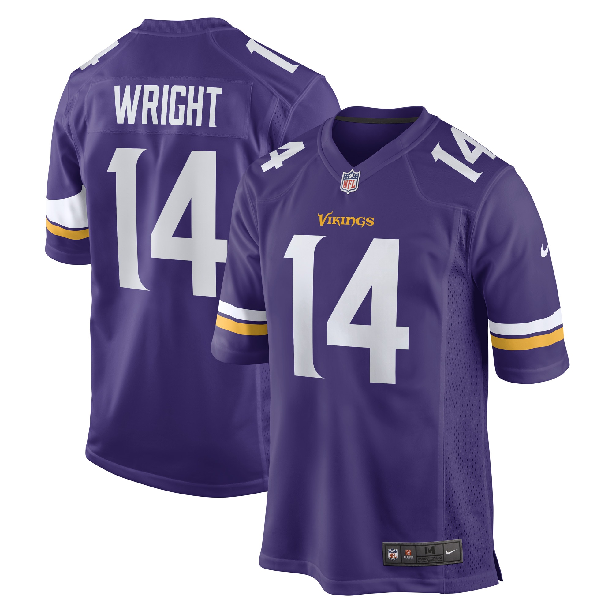 Minnesota Vikings mens nike ryan wright purple minnesota vikings game player jersey Collection | Vikings Online Shop