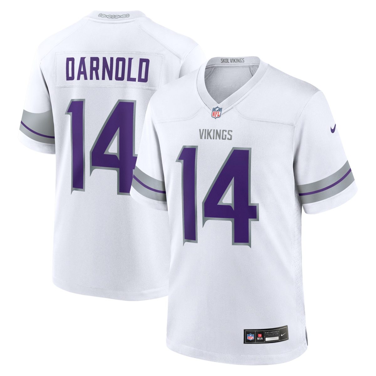 Minnesota Vikings mens nike sam darnold white minnesota vikings alternate game player jersey Collection | Vikings Online Shop