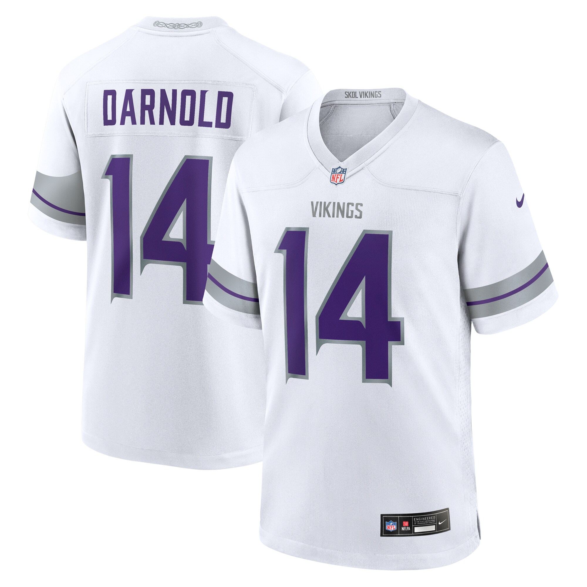 Minnesota Vikings mens nike sam darnold white minnesota vikings alternate game player jersey Collection | Vikings Online Shop