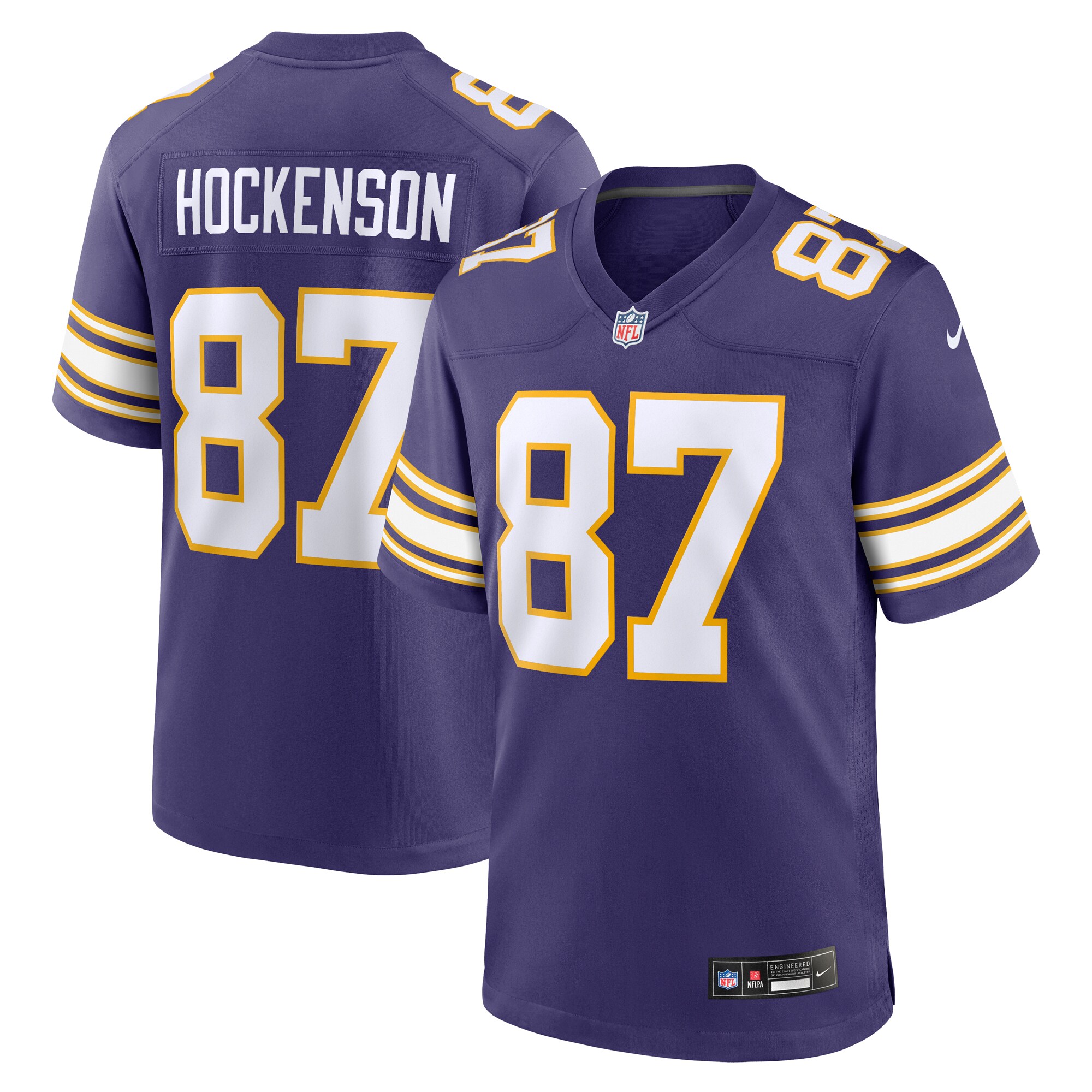 Minnesota Vikings mens nike t.j. hockenson purple minnesota vikings classic player game jersey Collection | Vikings Online Shop