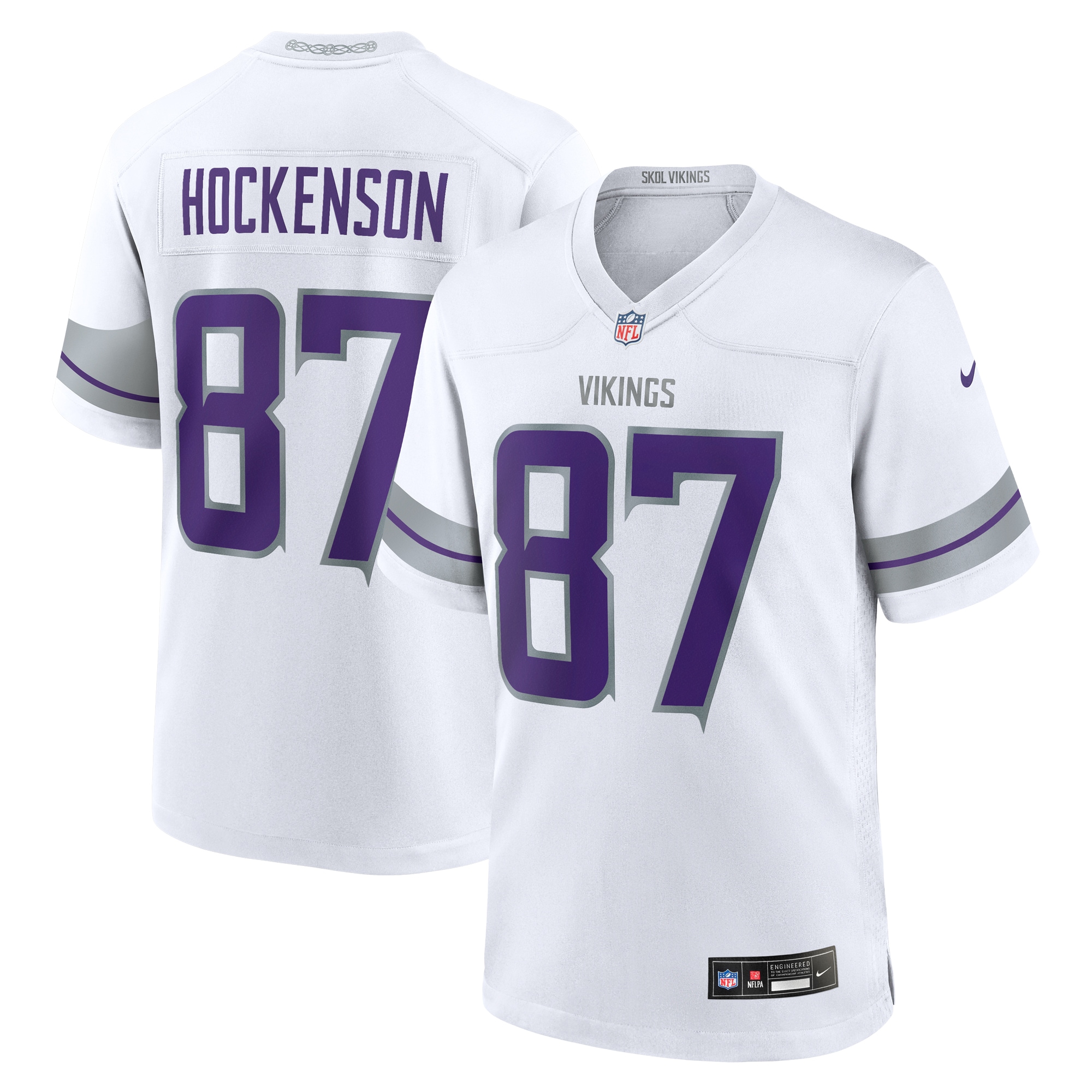 Minnesota Vikings mens nike t.j. hockenson white minnesota vikings alternate game player jersey Collection | Vikings Online Shop