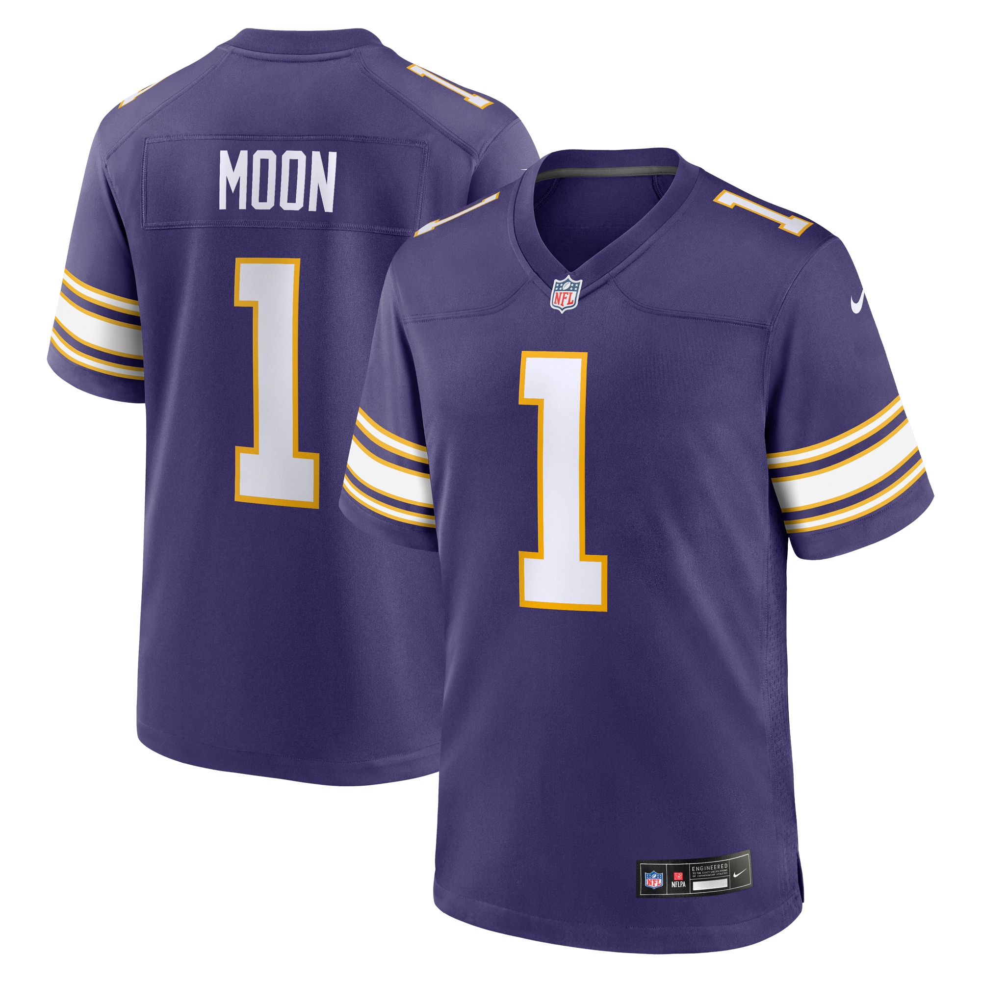 Minnesota Vikings mens nike warren moon purple minnesota vikings classic retired player game jersey Collection | Vikings Online Shop