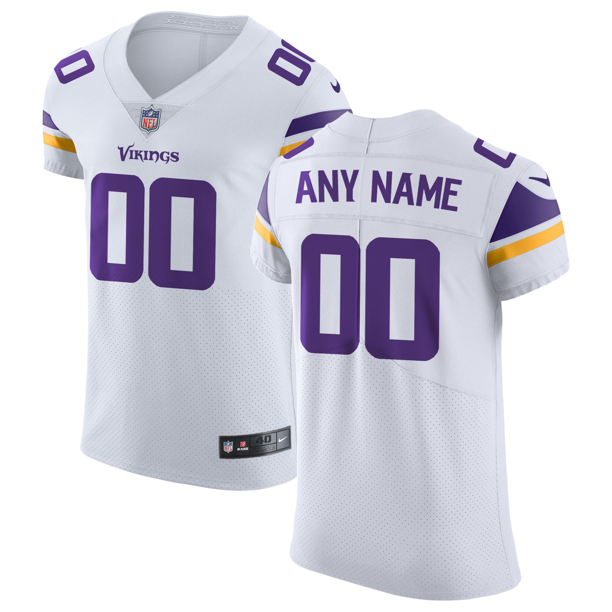 Minnesota Vikings mens nike white minnesota vikings vapor untouchable elite custom jersey Collection | Vikings Online Shop