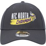 Minnesota Vikings new era graphite minnesota vikings 2022 nfc north division champions 9forty adjustable hat Collection | Vikings Online Shop