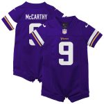 Minnesota Vikings newborn  infant nike j.j. mccarthy purple minnesota vikings romper game jersey Collection | Vikings Online Shop