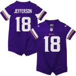 Minnesota Vikings newborn  infant nike justin jefferson purple minnesota vikings game romper jersey Collection | Vikings Online Shop