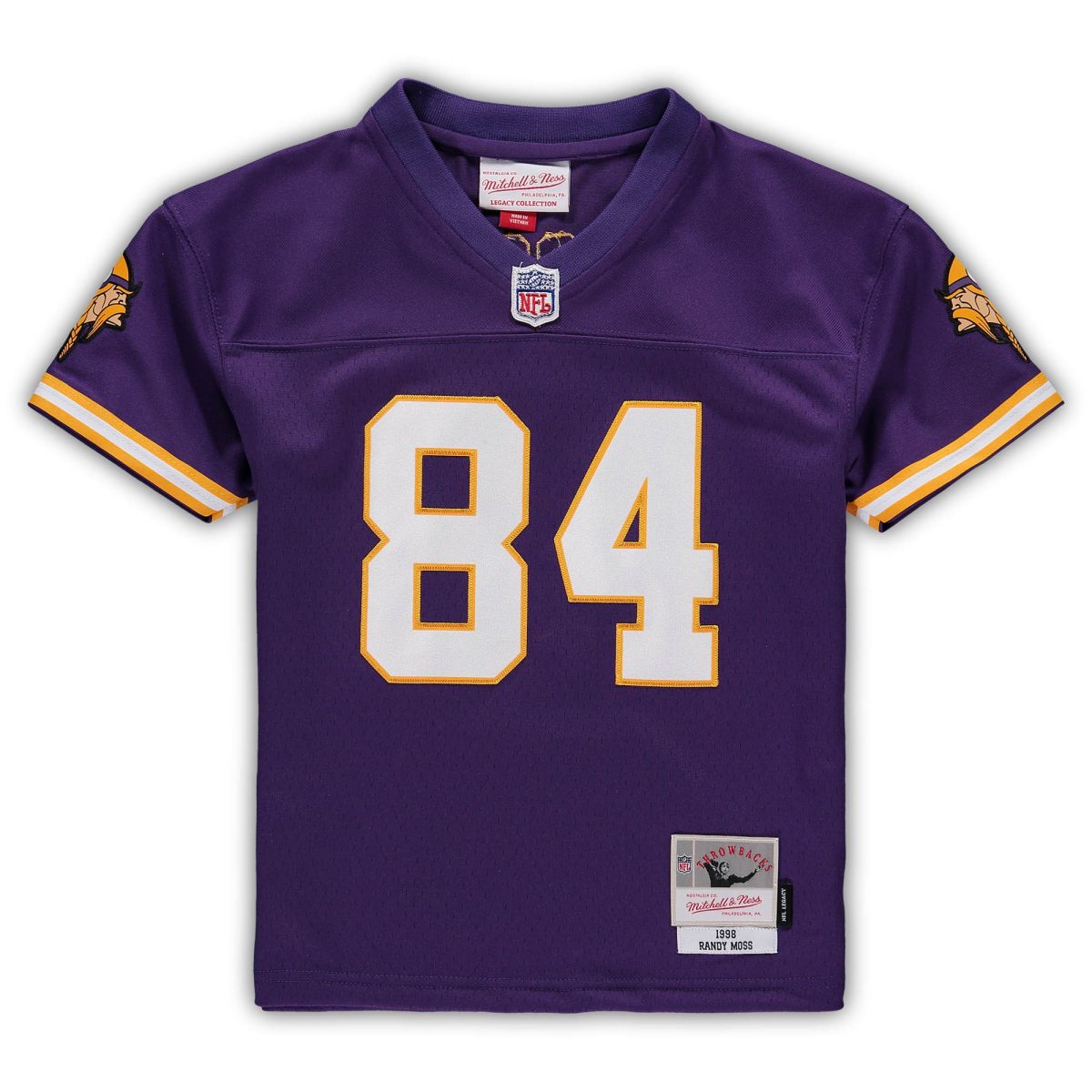 Minnesota Vikings preschool mitchell  ness randy moss purple minnesota vikings 1998 retired legacy jersey Collection | Vikings Online Shop