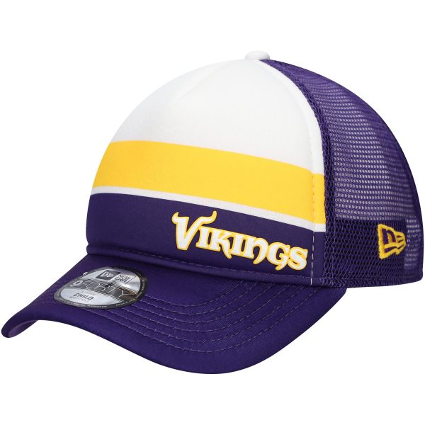 Minnesota Vikings preschool new era purple minnesota vikings sport night color block 9forty a-frame trucker adjustable hat Collection | Vikings Online Shop