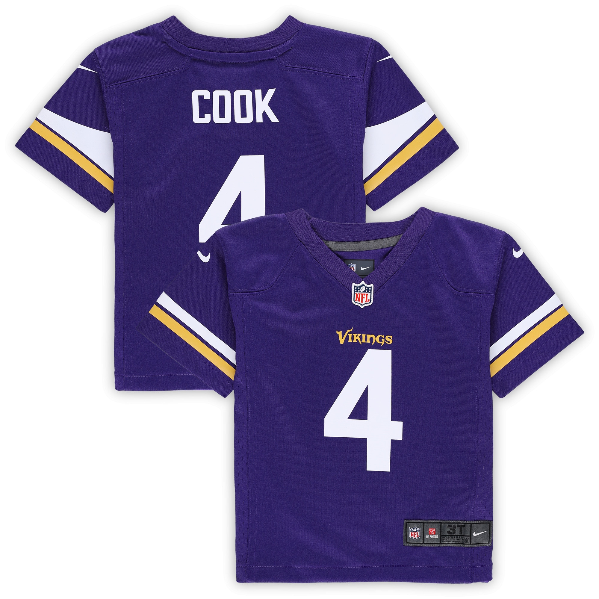Minnesota Vikings toddler nike dalvin cook purple minnesota vikings game jersey Collection | Vikings Online Shop