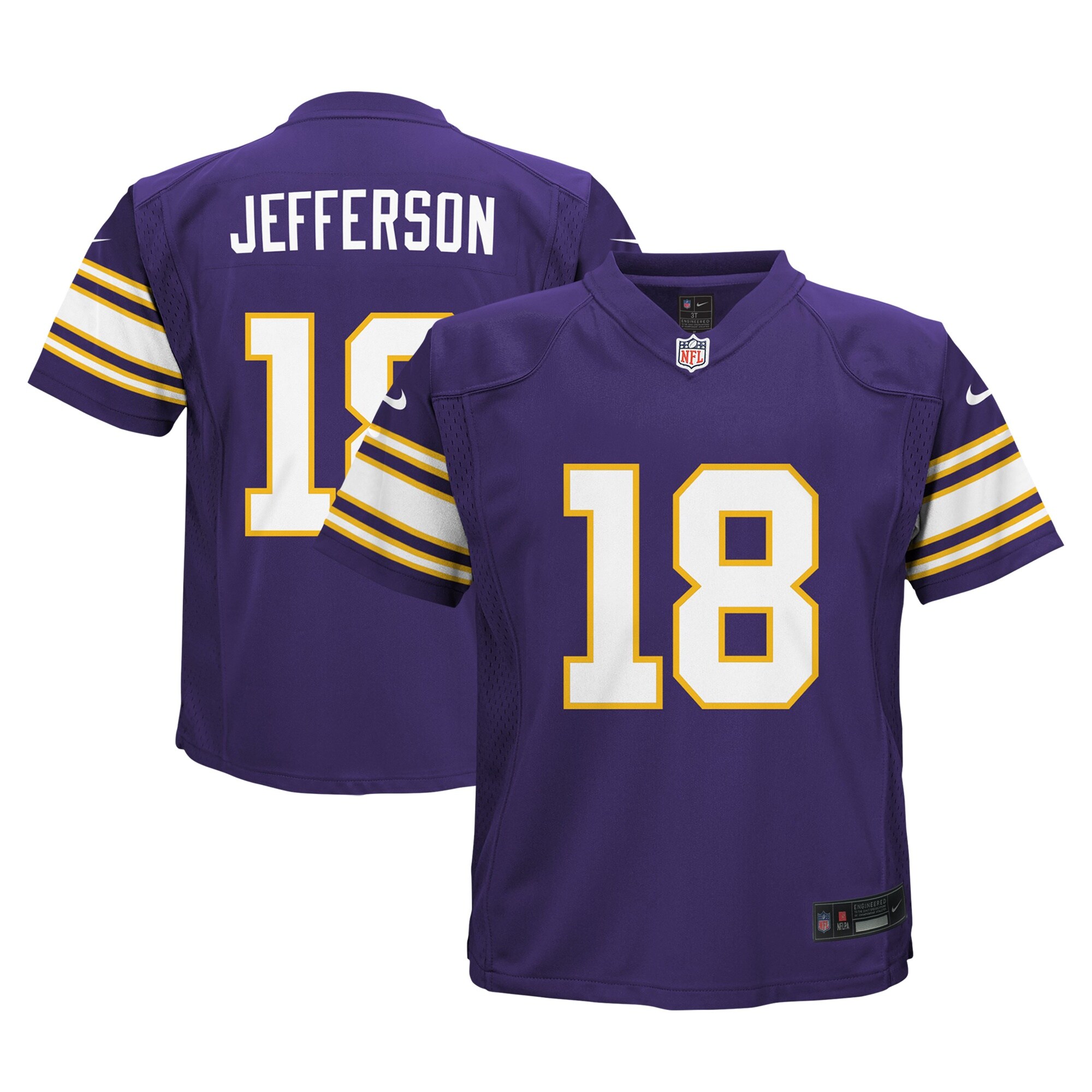 Minnesota Vikings toddler nike justin jefferson purple minnesota vikings alternate game jersey Collection | Vikings Online Shop