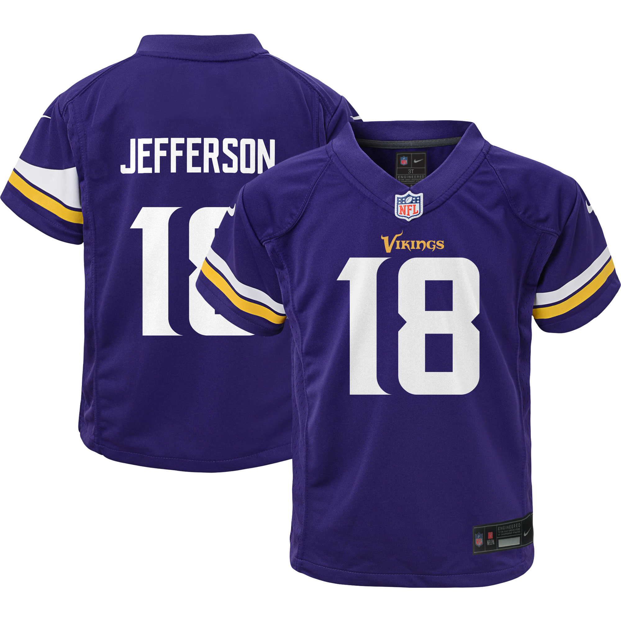 Minnesota Vikings toddler nike justin jefferson purple minnesota vikings game jersey Collection | Vikings Online Shop