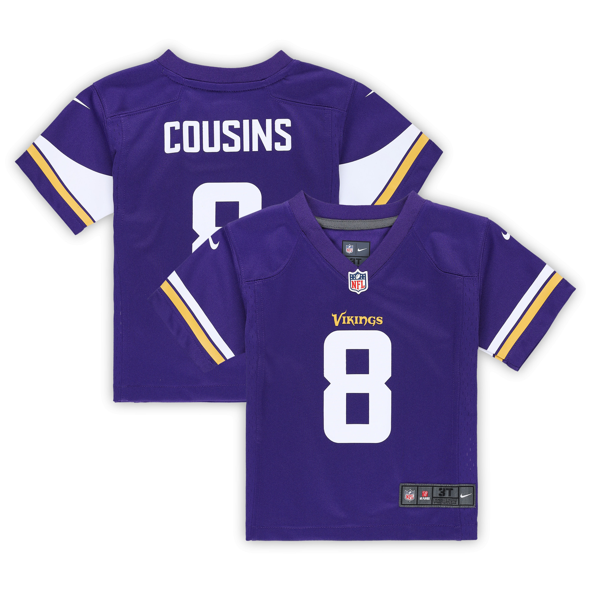 Minnesota Vikings toddler nike kirk cousins purple minnesota vikings game jersey Collection | Vikings Online Shop