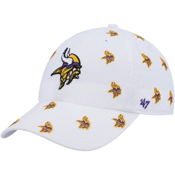 Minnesota Vikings womens 47 white minnesota vikings confetti clean up adjustable hat Collection | Vikings Online Shop