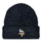 Minnesota Vikings womens new era black minnesota vikings fuzzy cuffed knit hat Collection | Vikings Online Shop