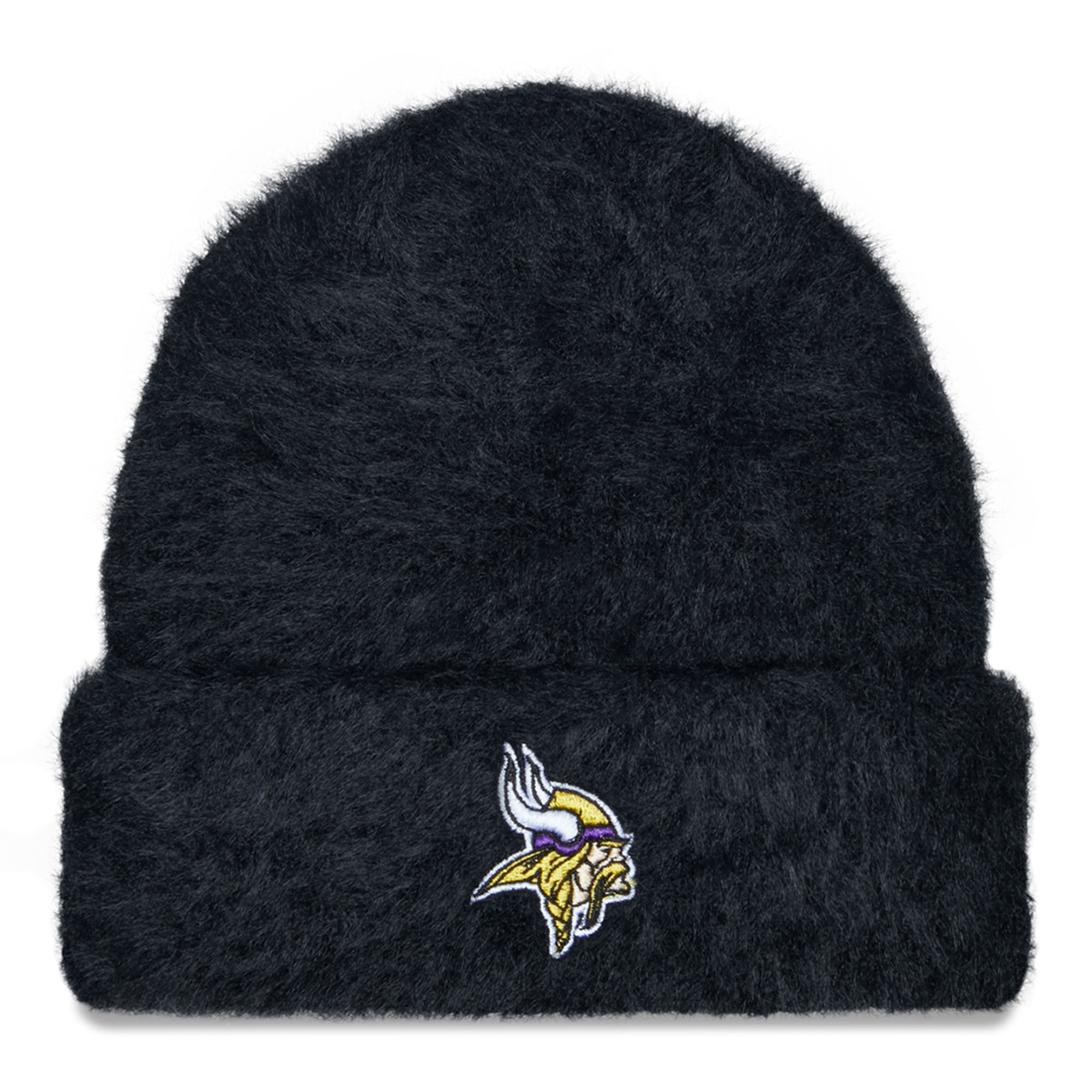Minnesota Vikings womens new era black minnesota vikings fuzzy cuffed knit hat Collection | Vikings Online Shop