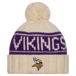 Minnesota Vikings womens new era cream minnesota vikings 2024 sideline cuffed knit hat with pom Collection | Vikings Online Shop