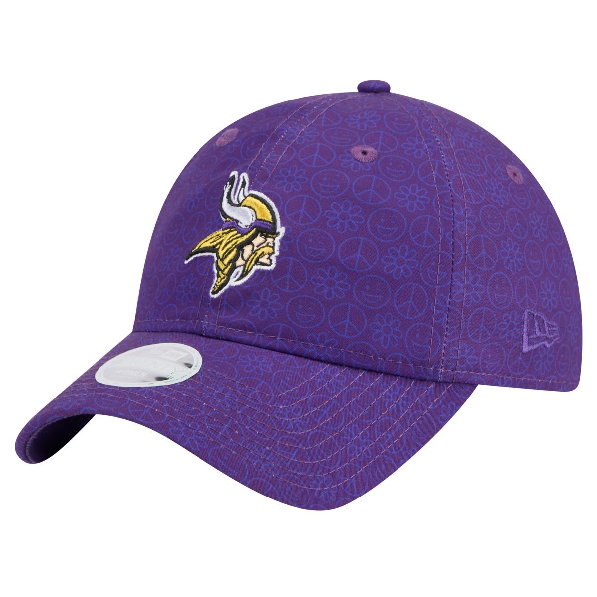 Minnesota Vikings womens new era purple minnesota vikings smiley 9twenty adjustable hat Collection | Vikings Online Shop