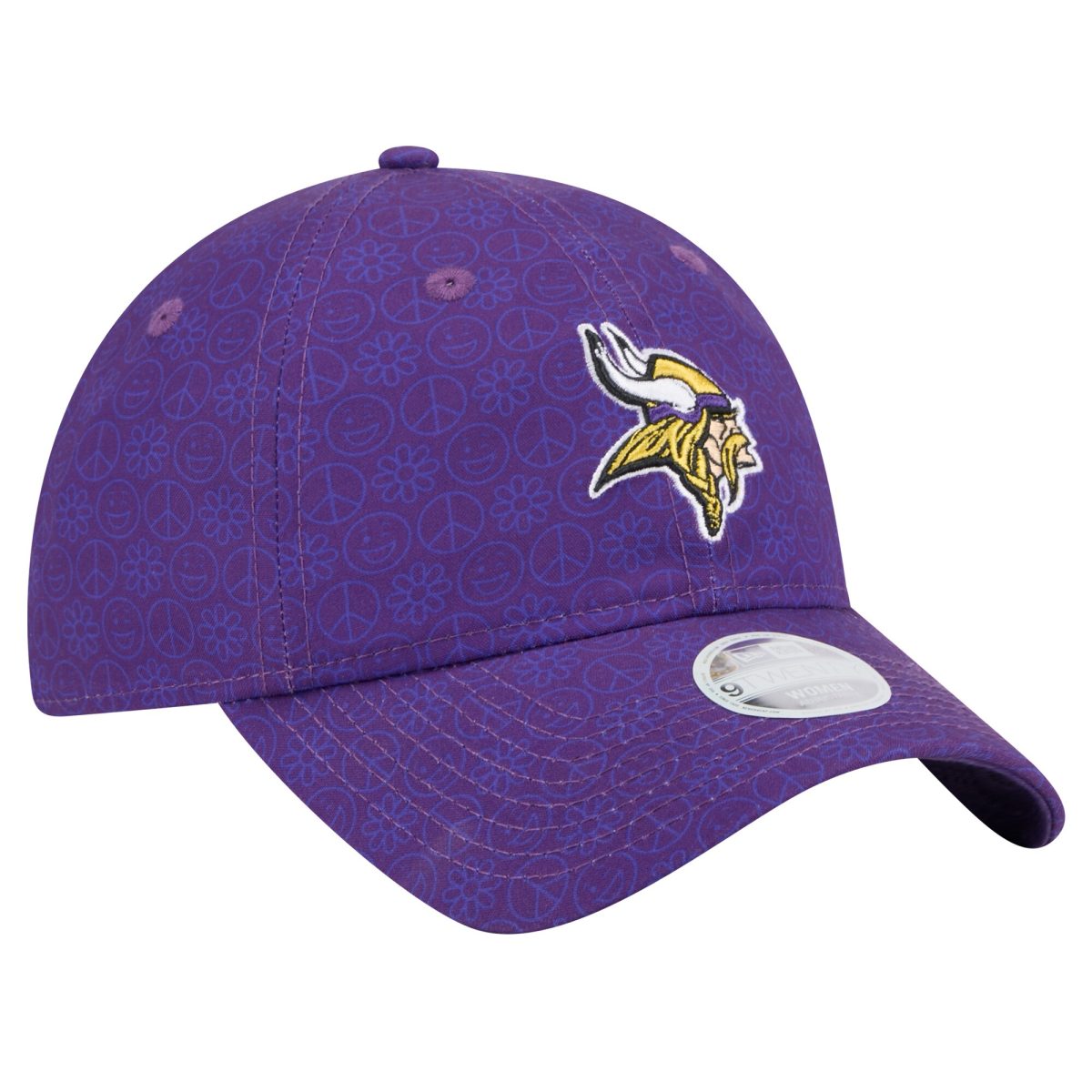 Minnesota Vikings womens new era purple minnesota vikings smiley 9twenty adjustable hat Collection | Vikings Online Shop