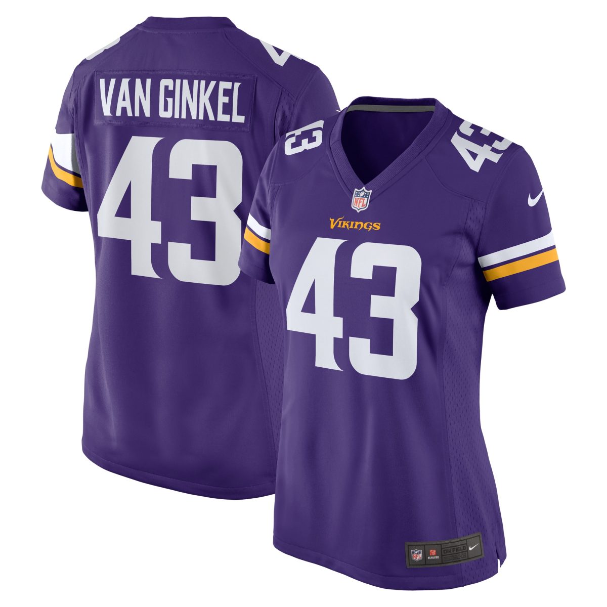 Minnesota Vikings womens nike andrew van ginkel purple minnesota vikings team game jersey Collection | Vikings Online Shop