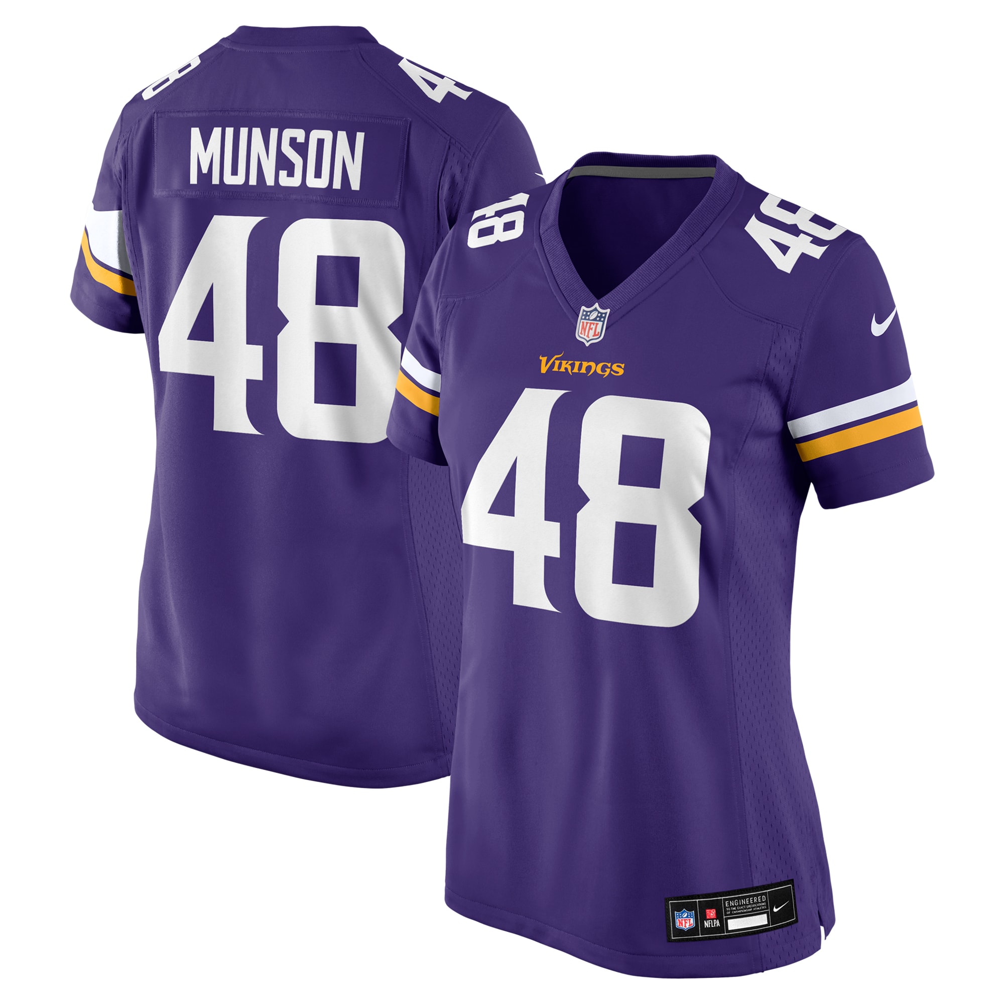 Minnesota Vikings womens nike calvin munson purple minnesota vikings game jersey Collection | Vikings Online Shop