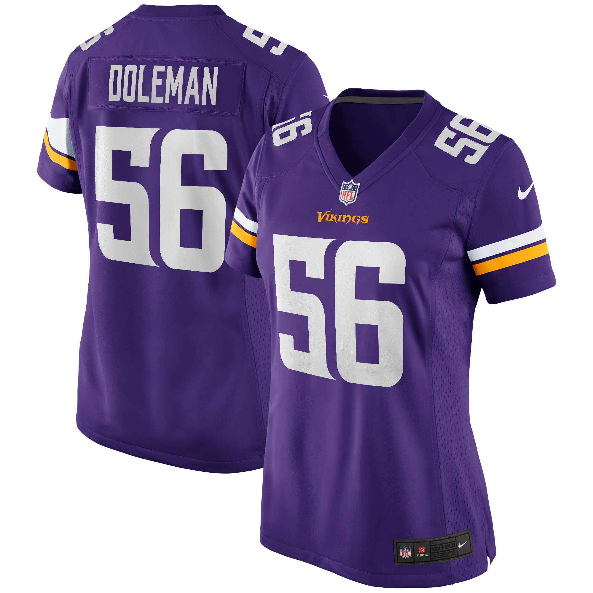 Minnesota Vikings womens nike chris doleman purple minnesota vikings game retired player jersey Collection | Vikings Online Shop