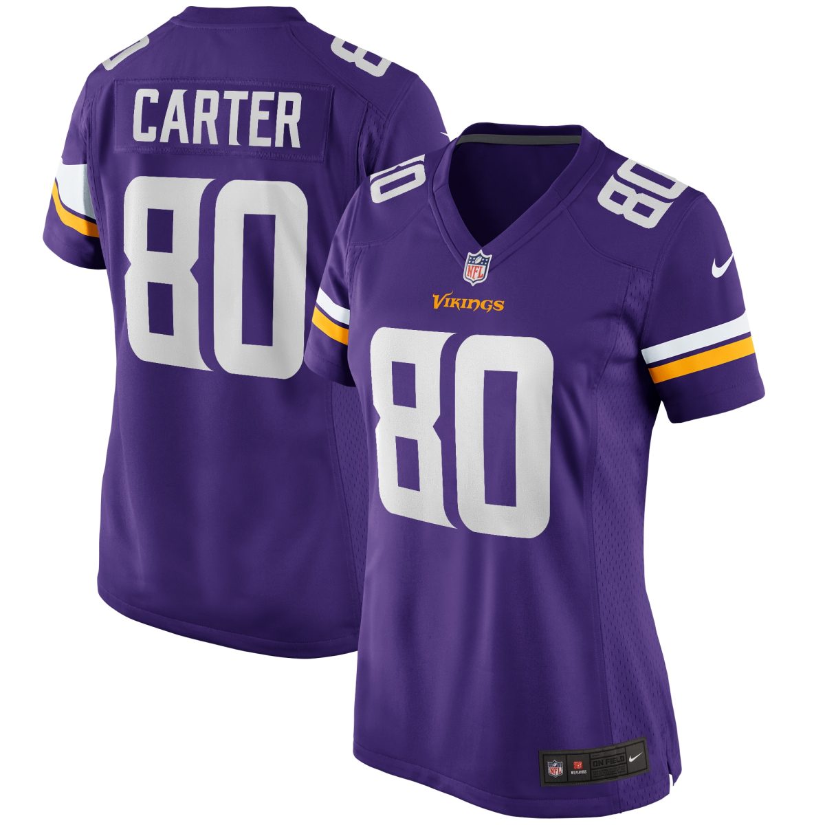 Minnesota Vikings womens nike cris carter purple minnesota vikings game retired player jersey Collection | Vikings Online Shop