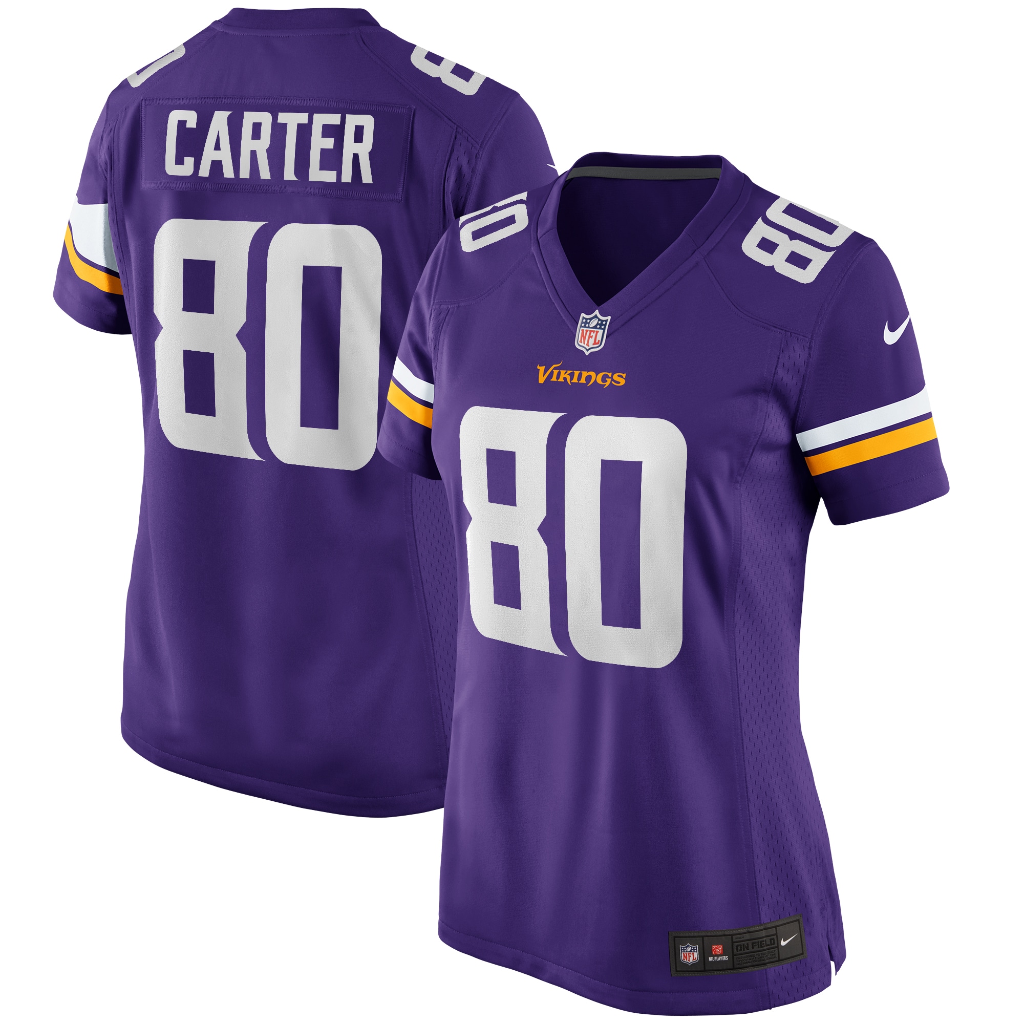 Minnesota Vikings womens nike cris carter purple minnesota vikings game retired player jersey Collection | Vikings Online Shop