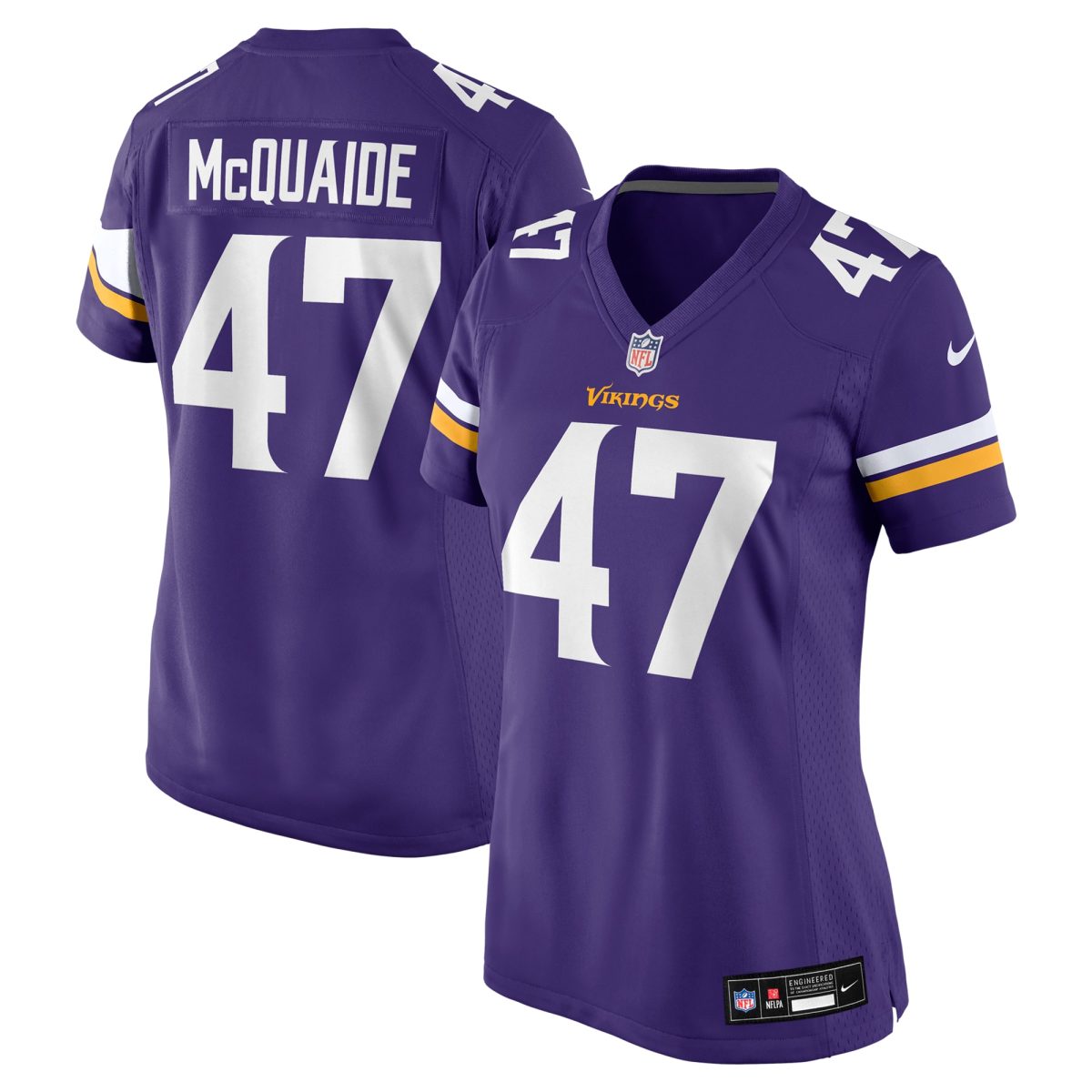 Minnesota Vikings womens nike jake mcquaide purple minnesota vikings game jersey Collection | Vikings Online Shop