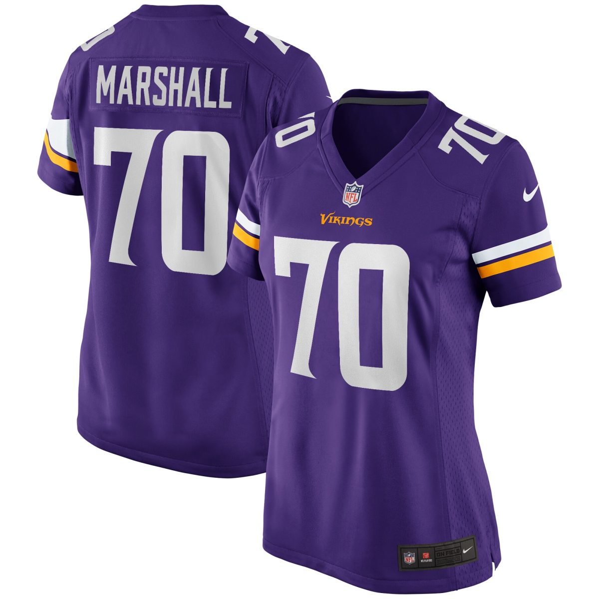 Minnesota Vikings womens nike jim marshall purple minnesota vikings game retired player jersey Collection | Vikings Online Shop