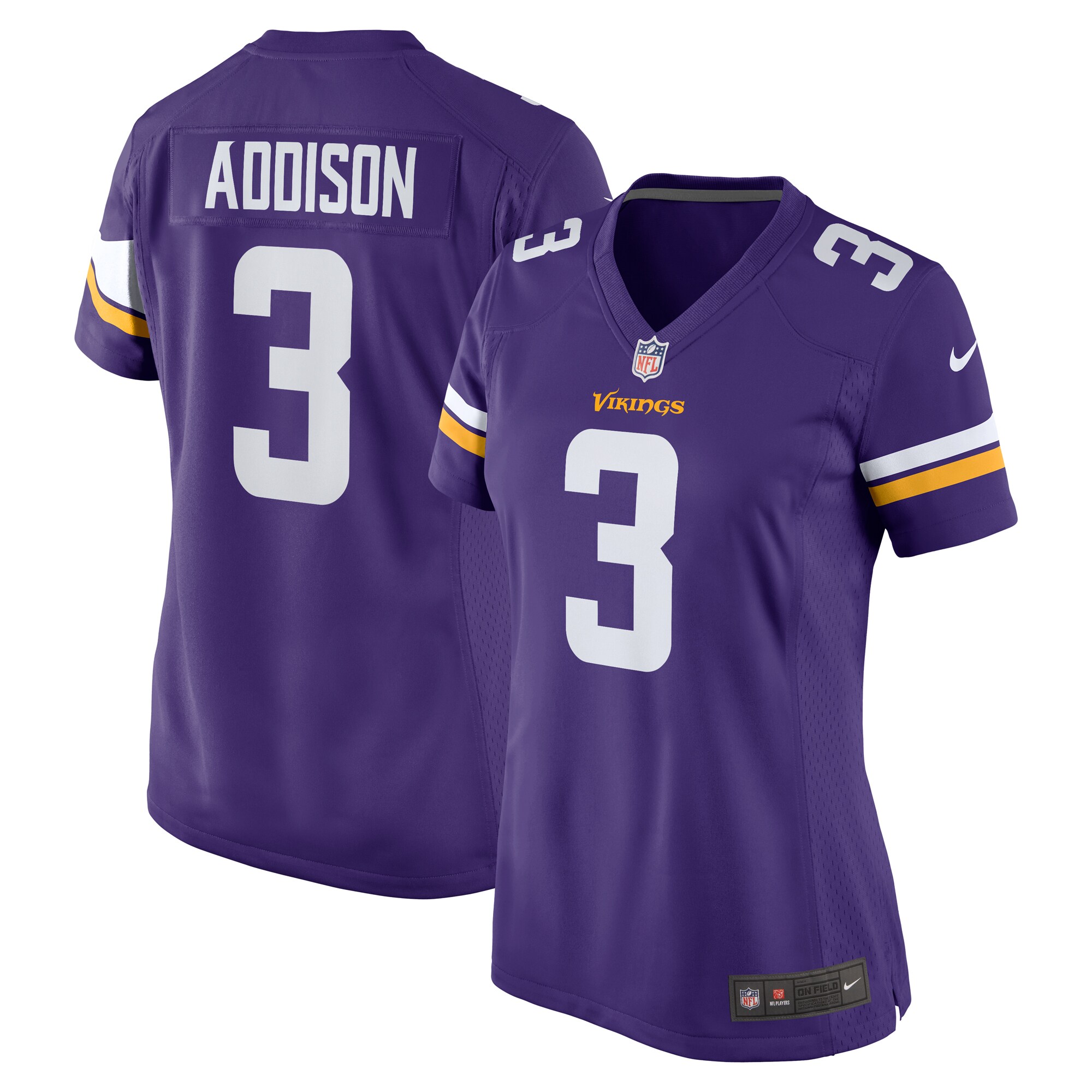 Minnesota Vikings womens nike jordan addison purple minnesota vikings team game jersey Collection | Vikings Online Shop