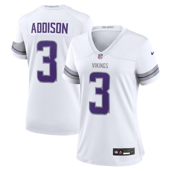 Minnesota Vikings womens nike jordan addison white minnesota vikings alternate game player jersey Collection | Vikings Online Shop