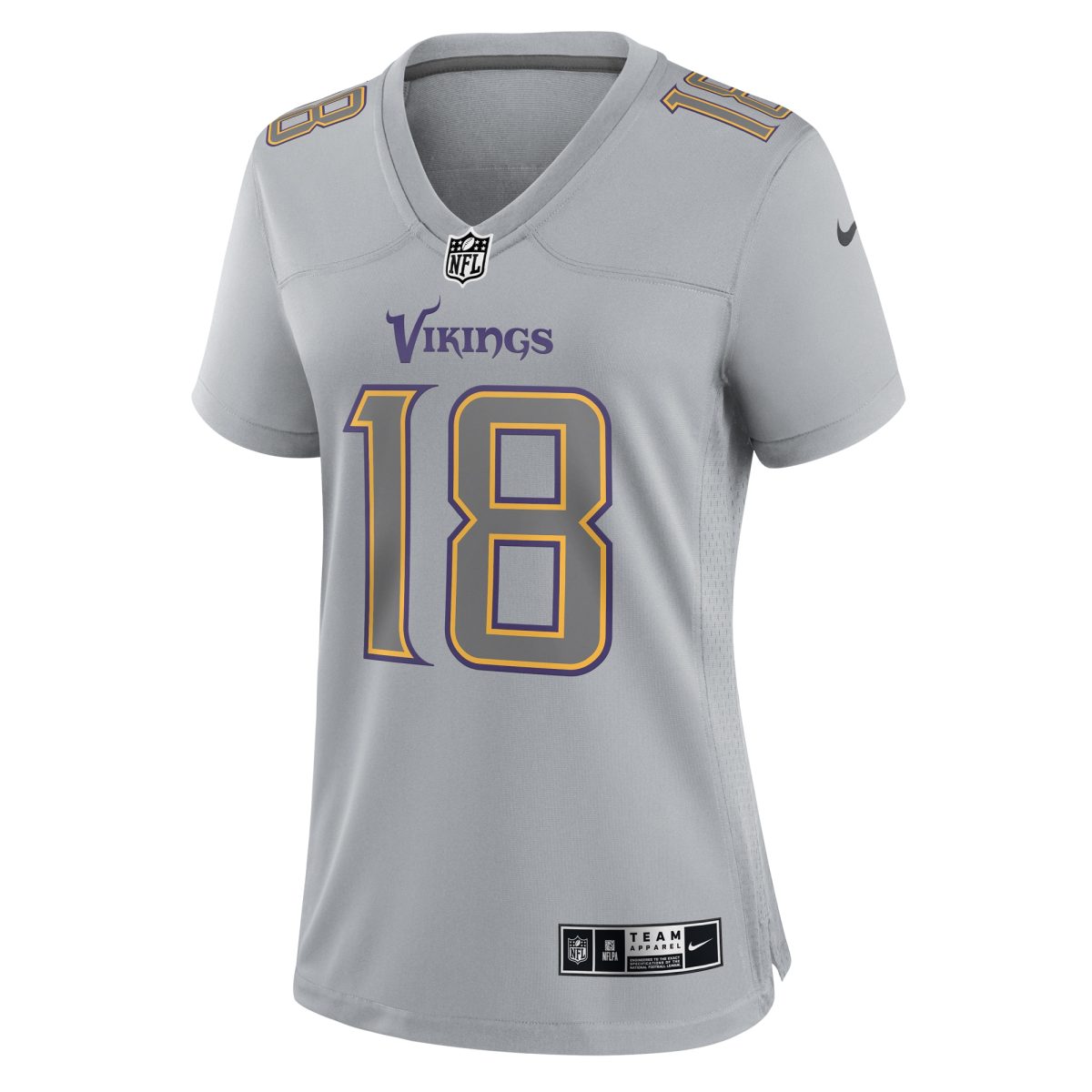 Minnesota Vikings womens nike justin jefferson gray minnesota vikings atmosphere fashion game jersey Collection | Vikings Online Shop