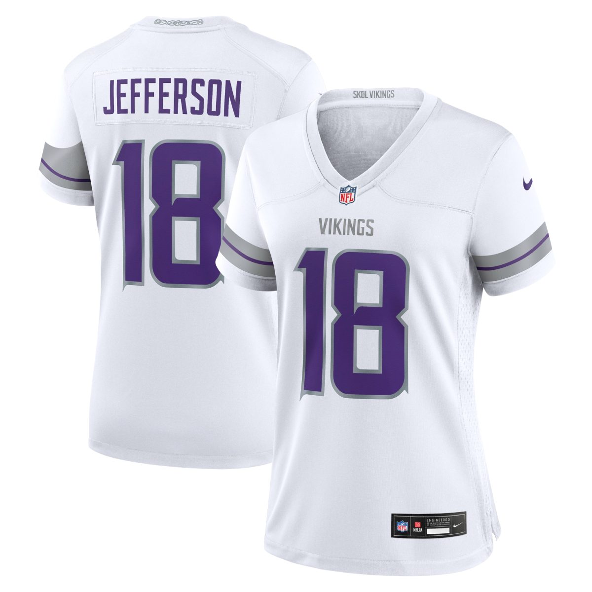 Minnesota Vikings womens nike justin jefferson white minnesota vikings alternate game player jersey Collection | Vikings Online Shop