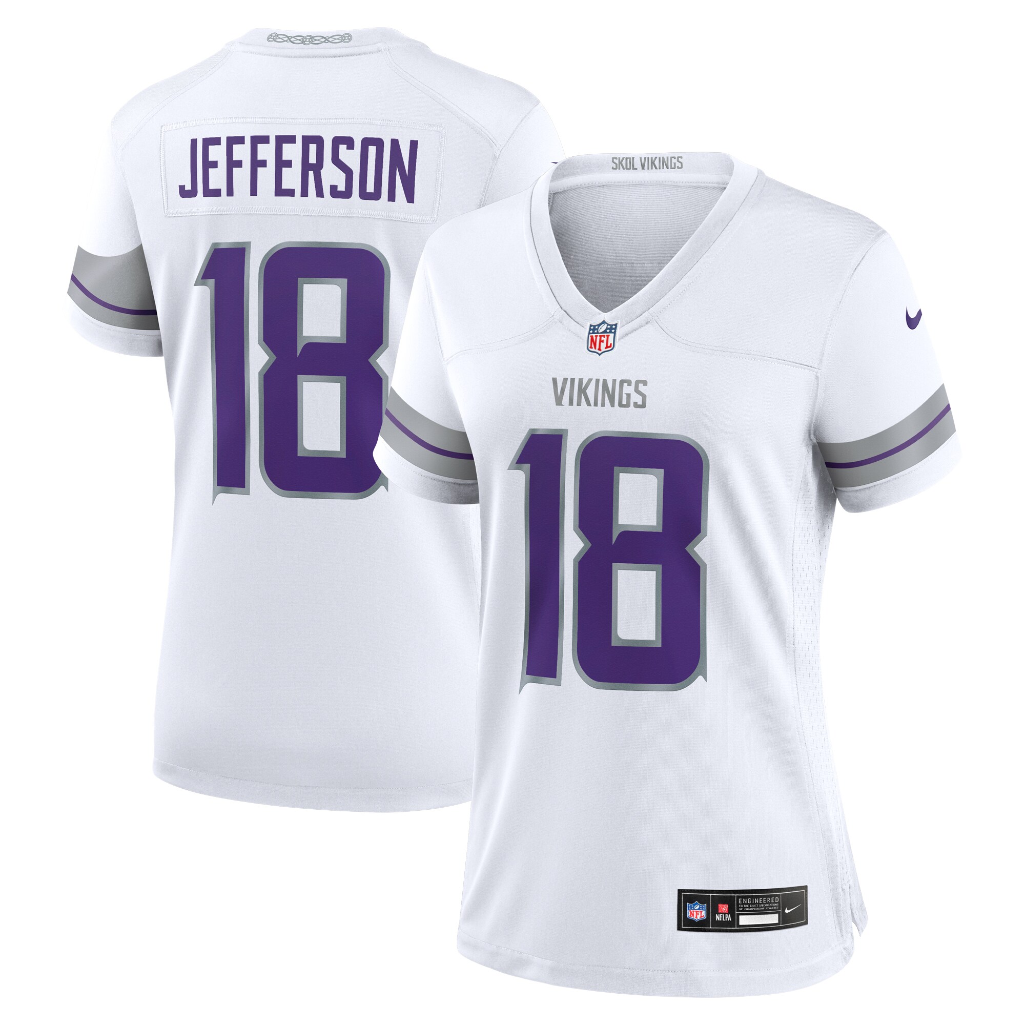 Minnesota Vikings womens nike justin jefferson white minnesota vikings alternate game player jersey Collection | Vikings Online Shop