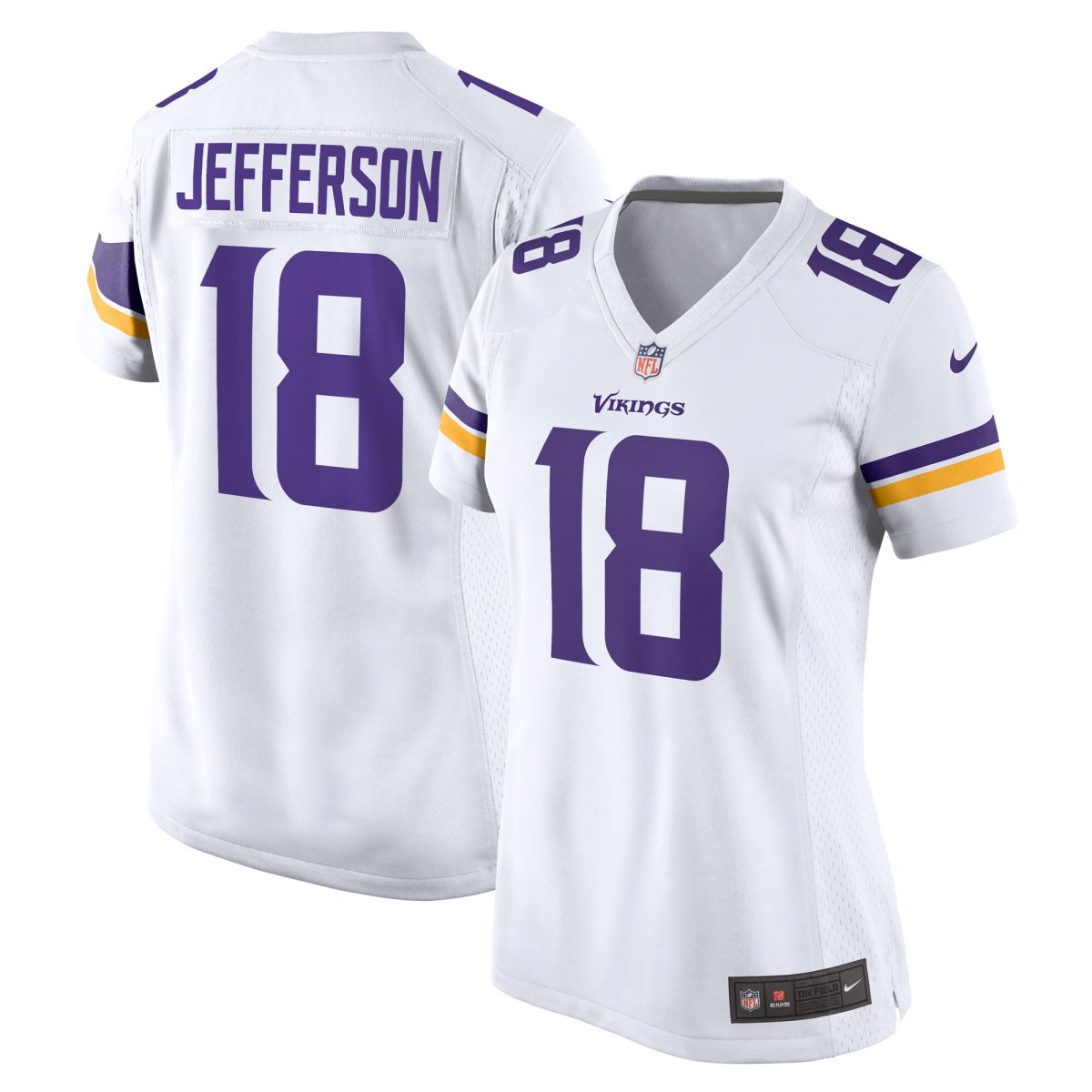 Minnesota Vikings womens nike justin jefferson white minnesota vikings game player jersey Collection | Vikings Online Shop