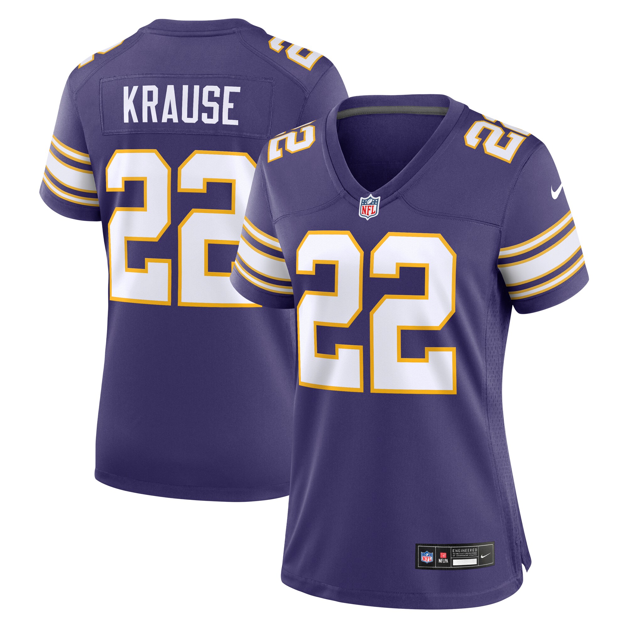 Minnesota Vikings womens nike paul krause purple minnesota vikings classic retired player jersey Collection | Vikings Online Shop