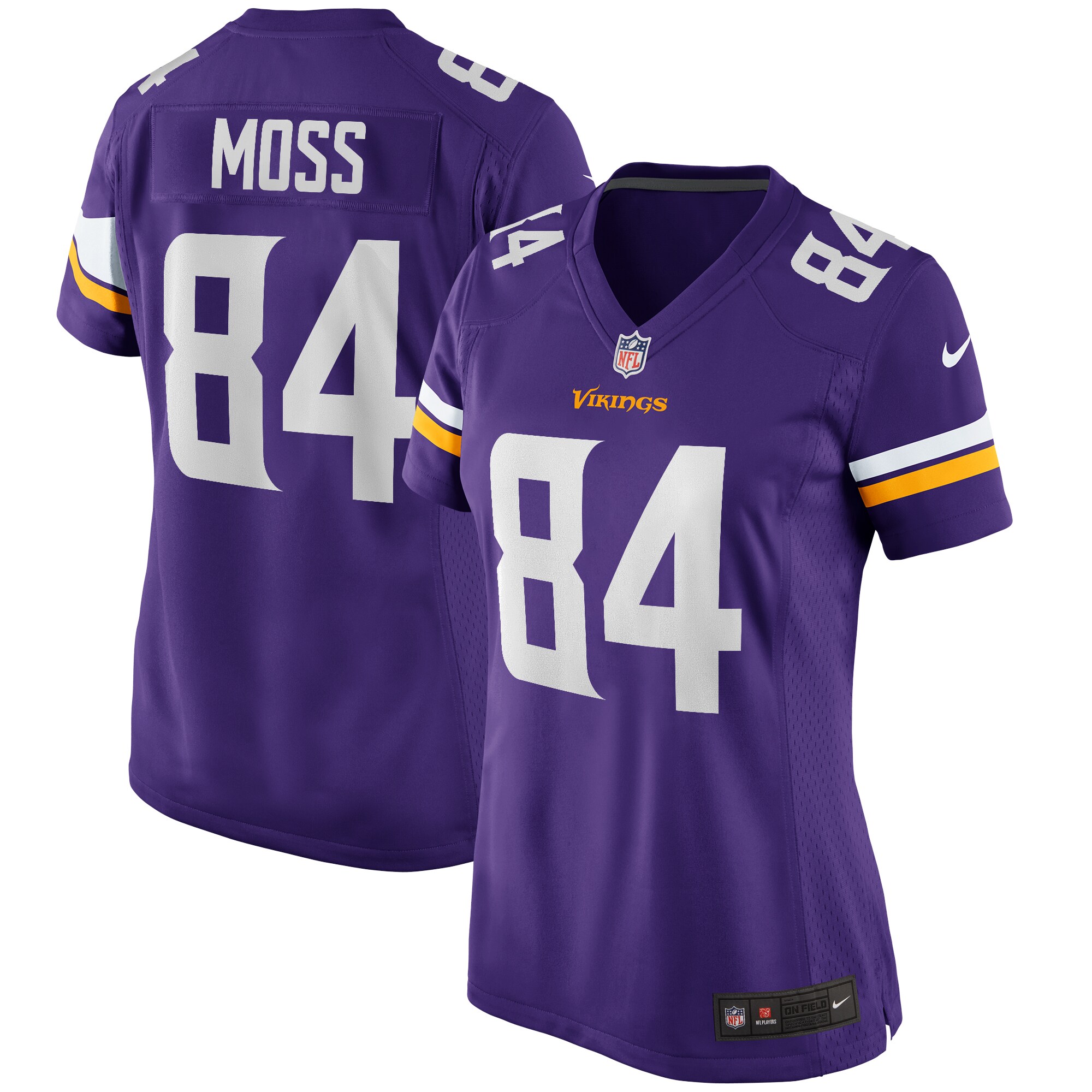 Minnesota Vikings womens nike randy moss purple minnesota vikings game retired player jersey Collection | Vikings Online Shop