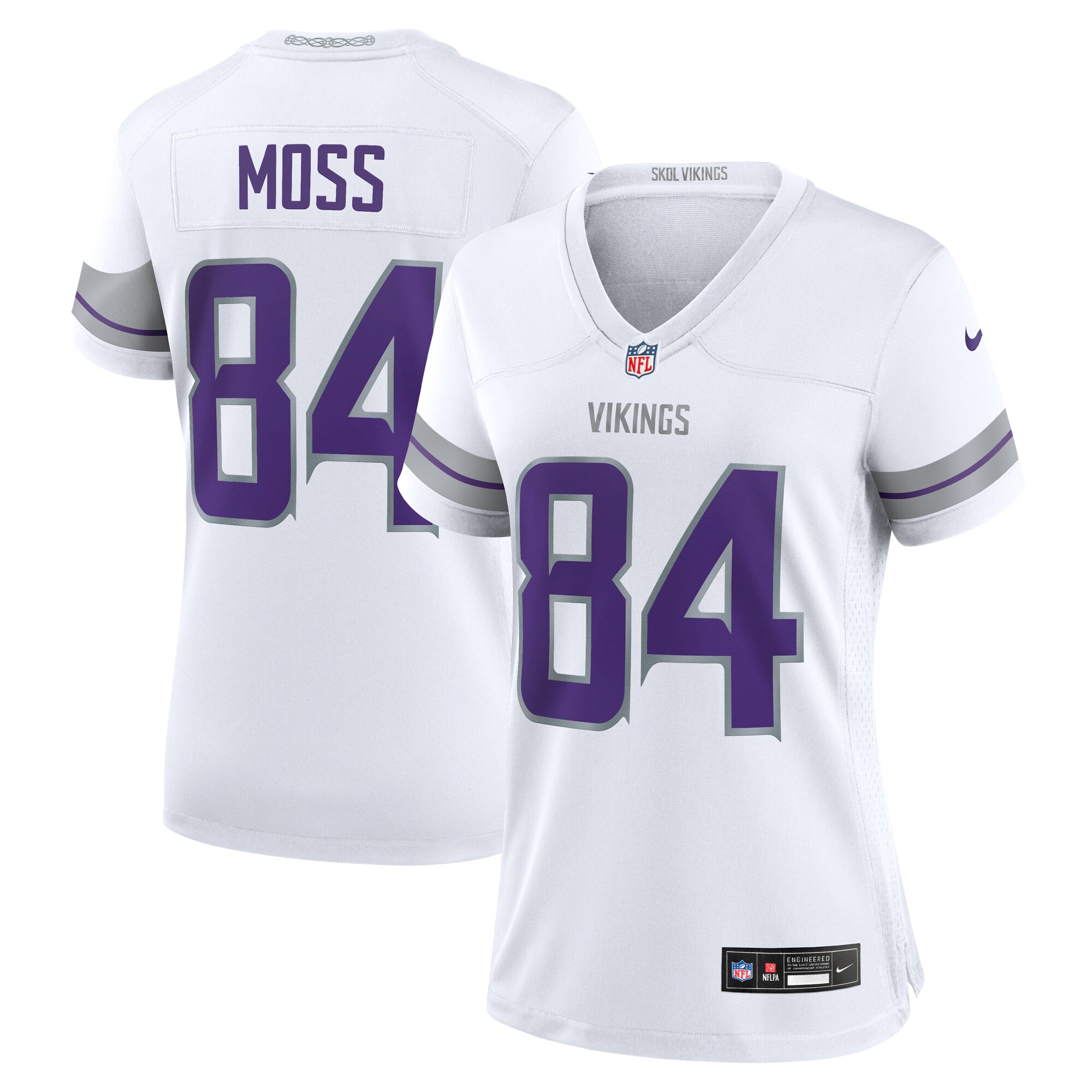 Minnesota Vikings womens nike randy moss white minnesota vikings alternate retired player game jersey Collection | Vikings Online Shop