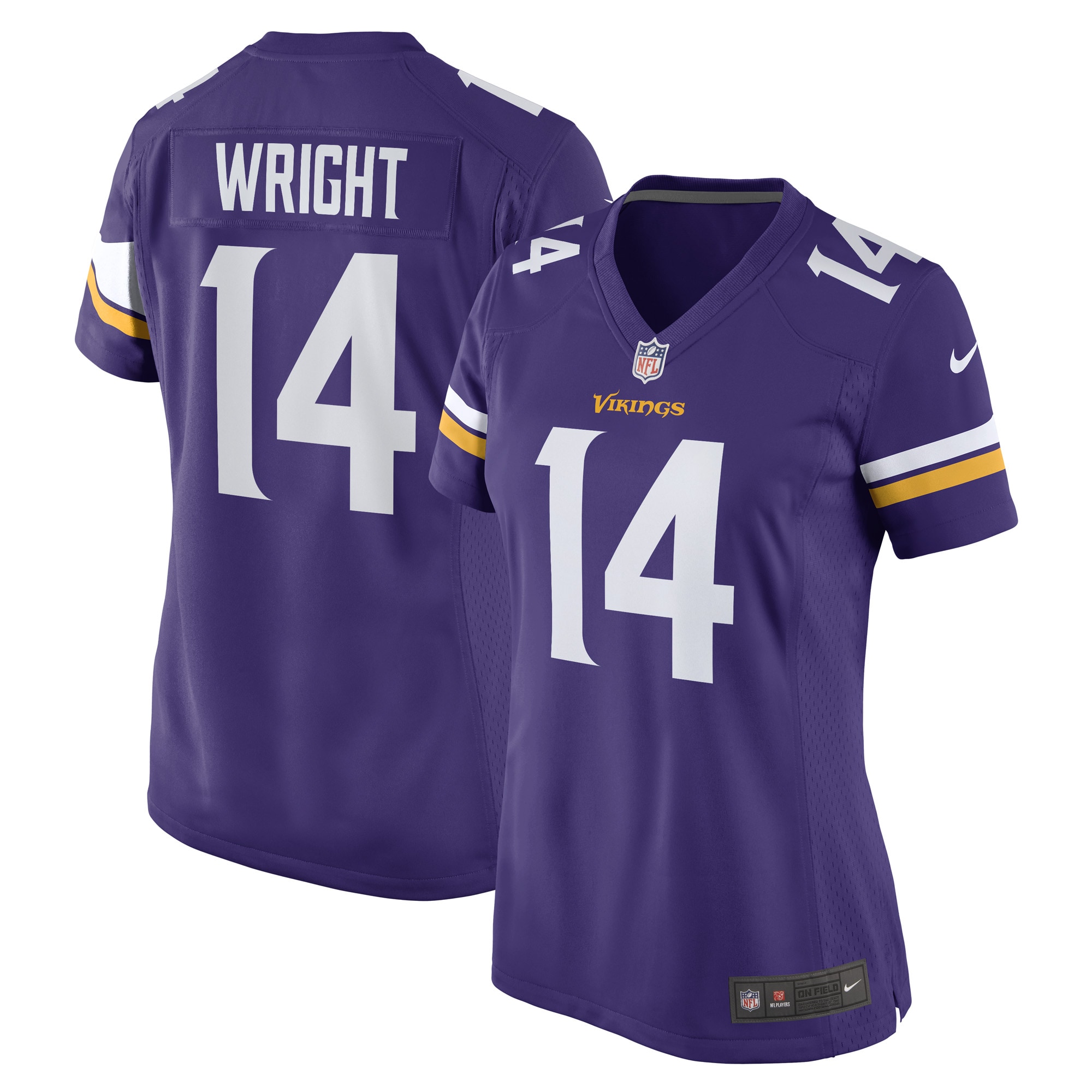 Minnesota Vikings womens nike ryan wright purple minnesota vikings game player jersey Collection | Vikings Online Shop