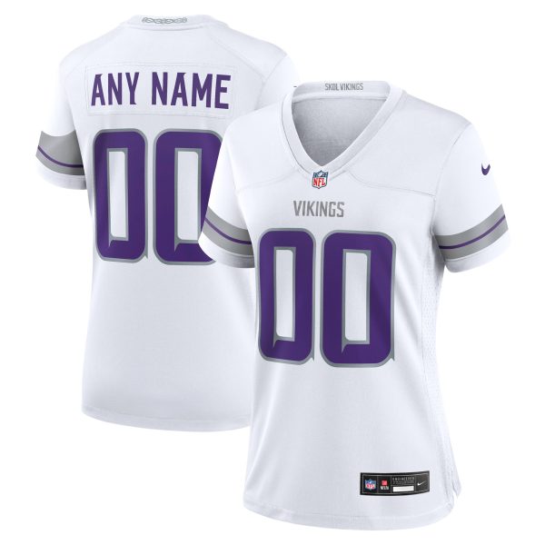 Minnesota Vikings womens nike white minnesota vikings alternate custom game jersey Collection | Vikings Online Shop
