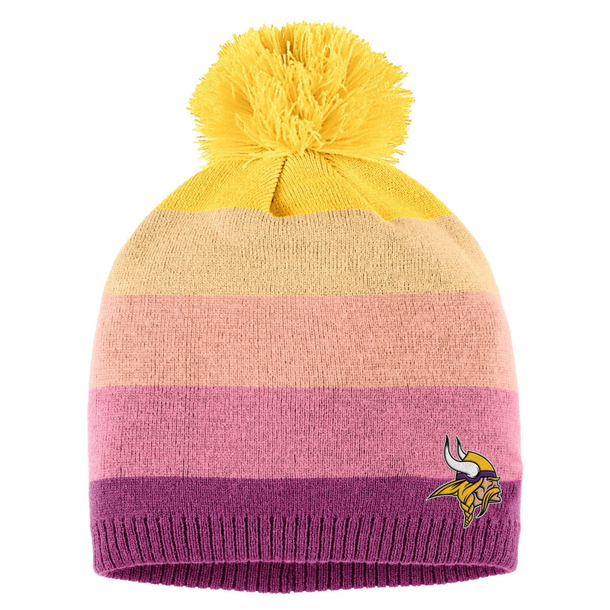 Minnesota Vikings womens wear by erin andrews gold minnesota vikings ombre pom knit hat and scarf set Collection | Vikings Online Shop