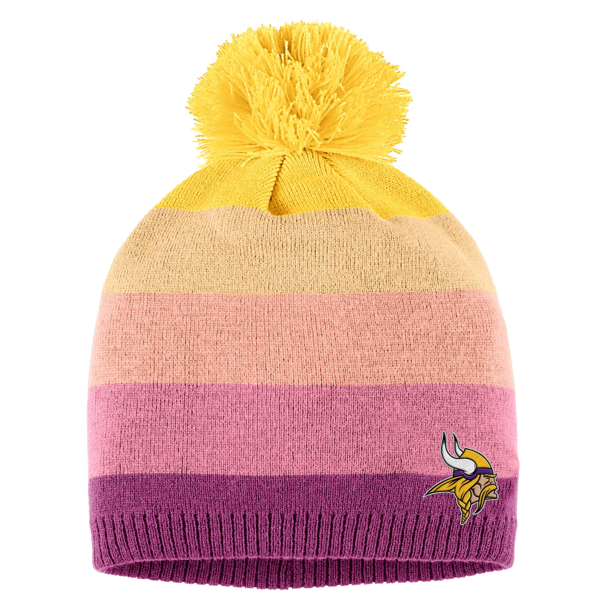 Minnesota Vikings womens wear by erin andrews gold minnesota vikings ombre pom knit hat and scarf set Collection | Vikings Online Shop