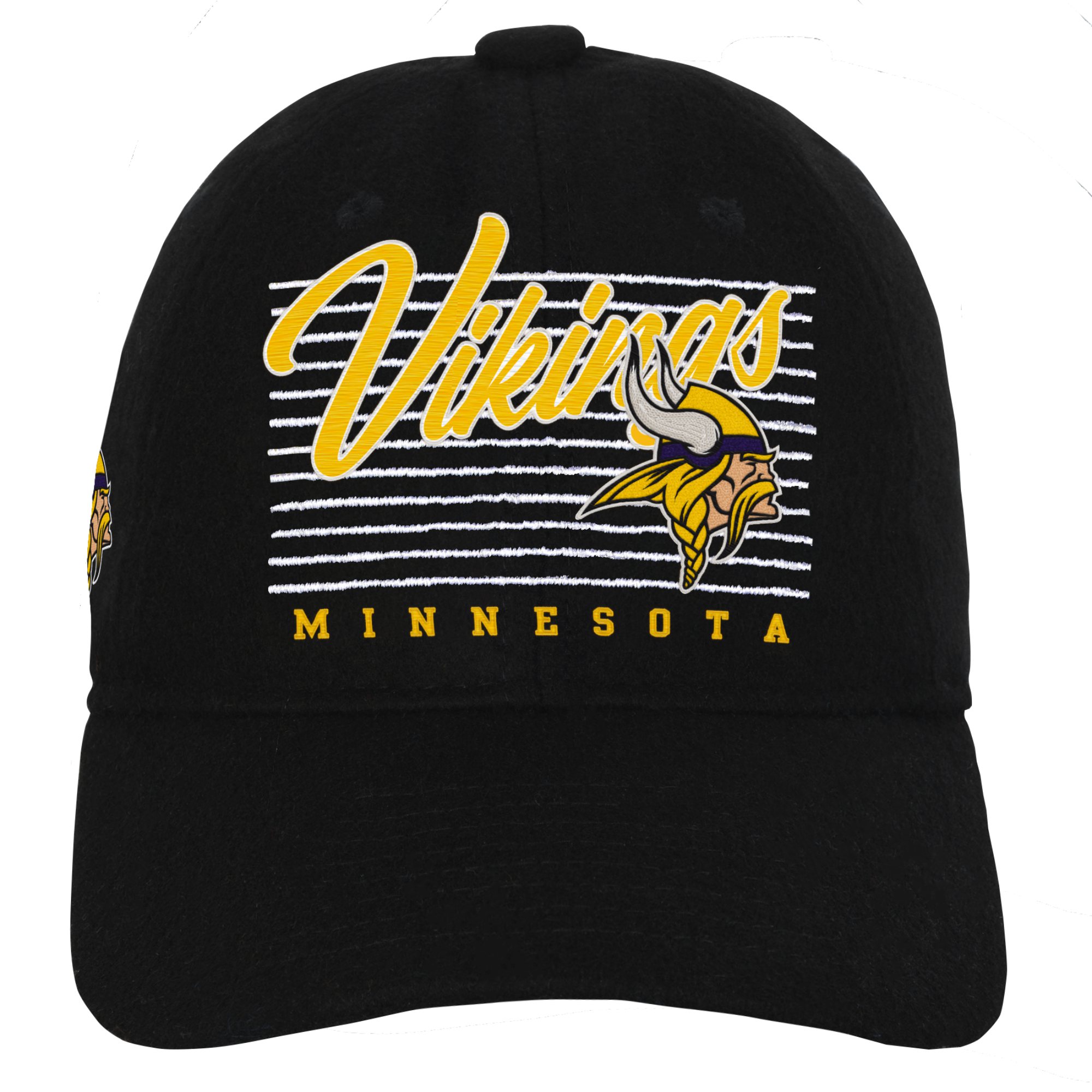 Minnesota Vikings youth black minnesota vikings retro wooly adjustable hat Collection | Vikings Online Shop