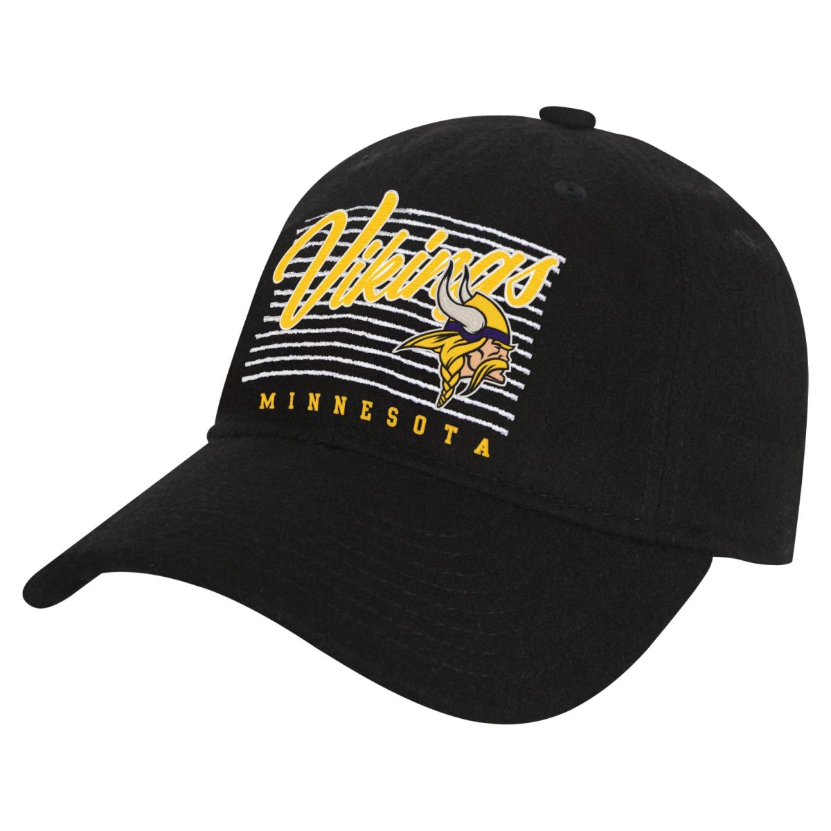 Minnesota Vikings youth black minnesota vikings retro wooly adjustable hat Collection | Vikings Online Shop